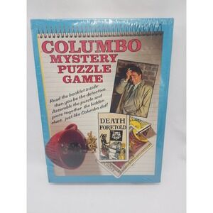 Columbo Mystery Jigsaw Puzzle Game Death Foretold 550pcs 18"×24" Vtg1984 Sealed